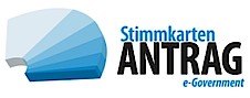 Abbildung des "Wahlkartenantrag" Logo
